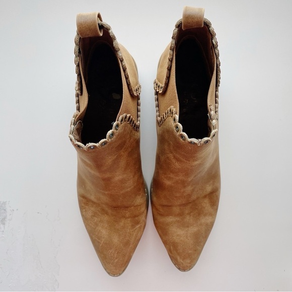 COCONUTS by Matisse Zella Brown Ankle Eyelet Trim Boots - Picture 2 of 10